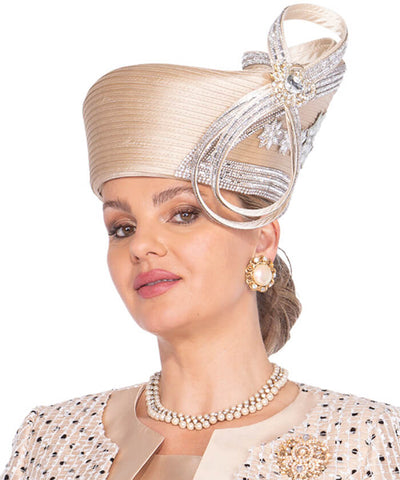 Champagne Italy Church Hat 5903