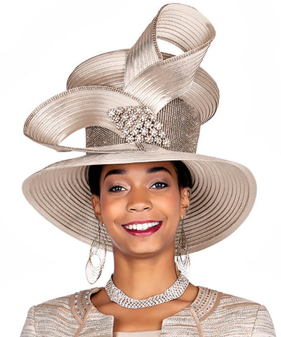 Champagne Italy Church Hat 5906-Beige