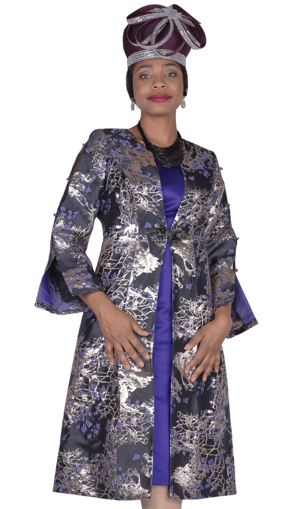 Champagne Italy Church Dress 6311, Purple / 12