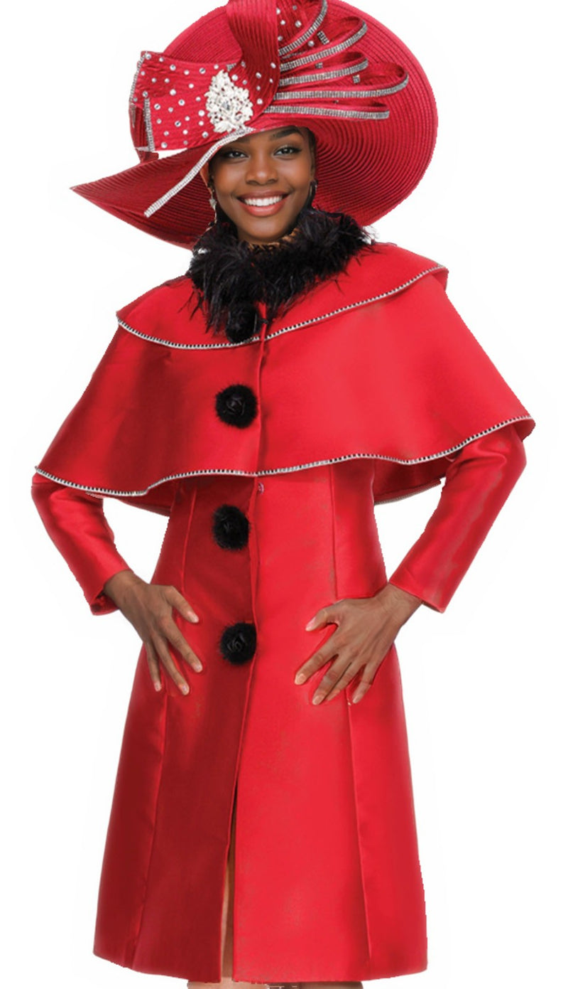 Champagne Italy Church Dress 6116-Red