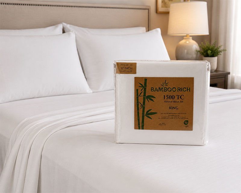 BambooRich 1500 TC King Sheet Set