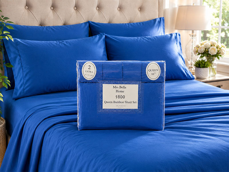 Royal Blue Bamboo Sheet Set 209