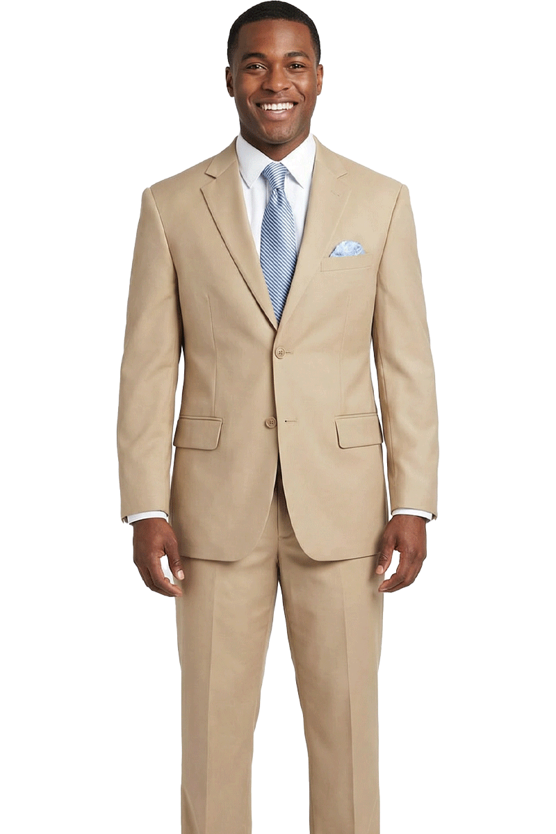 Classic Fit  Men Suit F-2C900-Light Beige