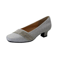 Women Church Fashion Shoes- 921 Silver - Church Suits For Less