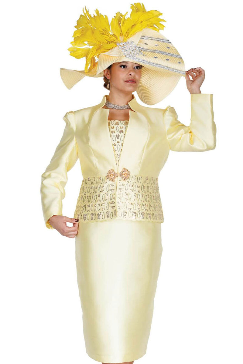 Champagne Italy Church Suit 6208