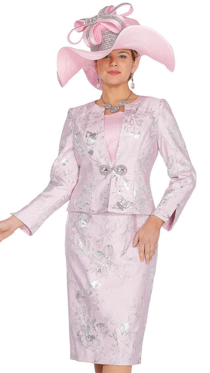 Designer Church Suit 6269-Metalic Lilac