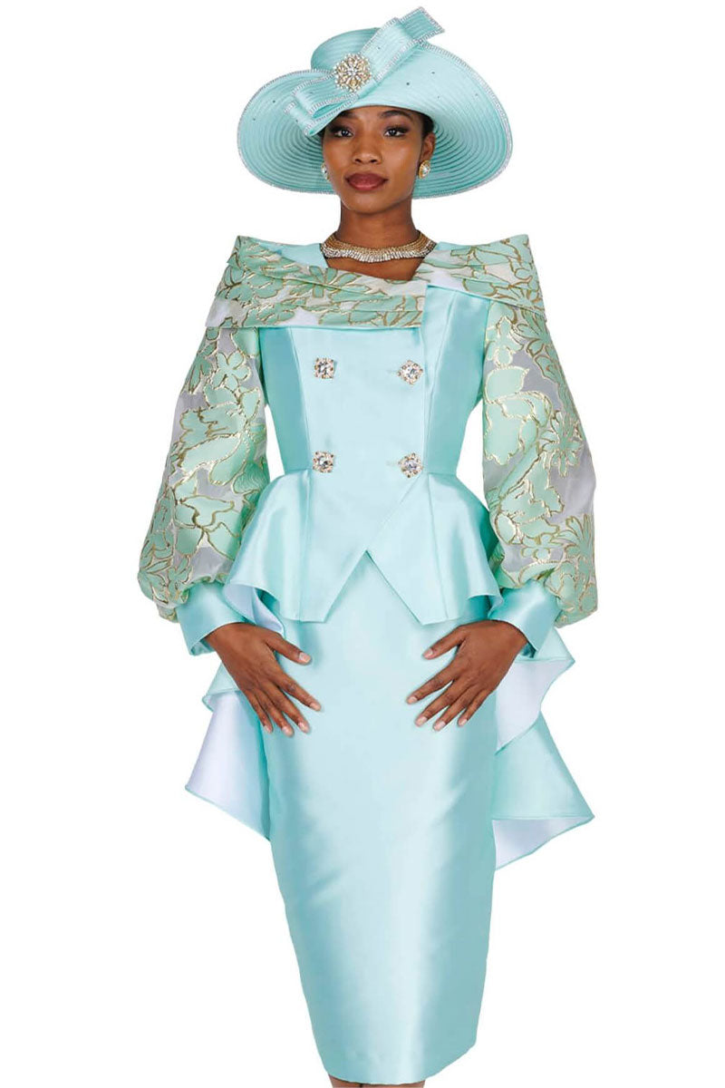 Designer Church Suit 6455