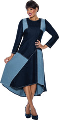 Devine Sport Denim Dress 63961 - Church Suits For Less