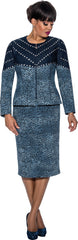 Devine Sport Denim Skirt Suit 63933 - Church Suits For Less