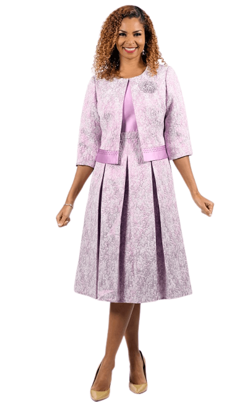 Diana Couture Church Dress 8759-Lavender - Church Suits For Less