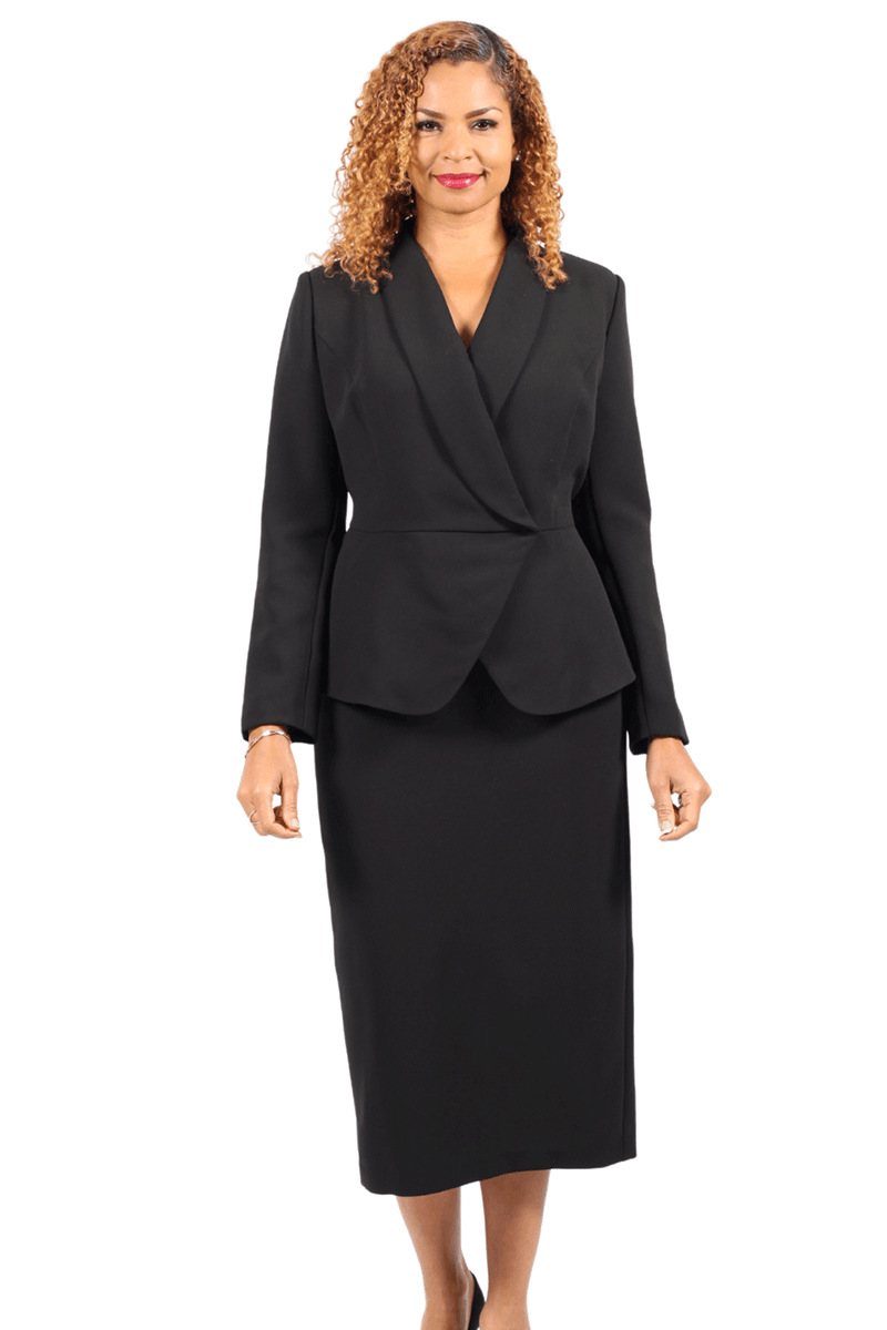 Diana Couture Women Church Suit 9093-Black