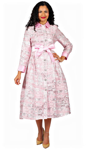 Diana Couture Dress 8649-Pink - Church Suits For Less
