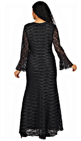 Diana Couture Dress 8737-Black - Church Suits For Less