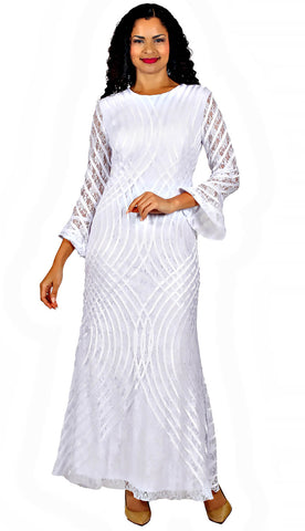 Diana Couture Dress 8737-White