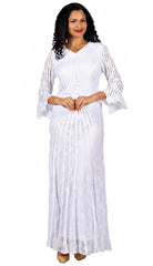 Diana Couture Dress 8742C-White - Church Suits For Less