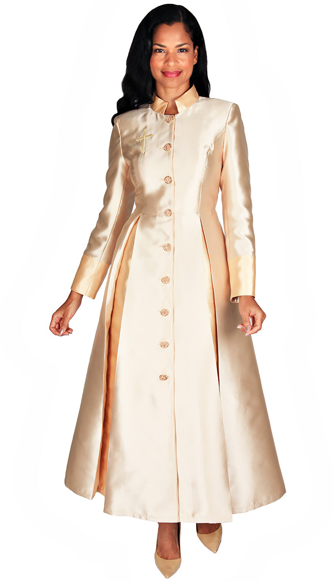 Diana Church Robe 8521-Champagne - Church Suits For Less