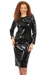 Diana Couture Dress 8563-Black - Church Suits For Less