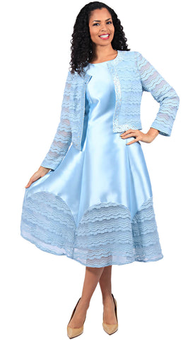 Diana Couture Dress 8686C-Sky Blue