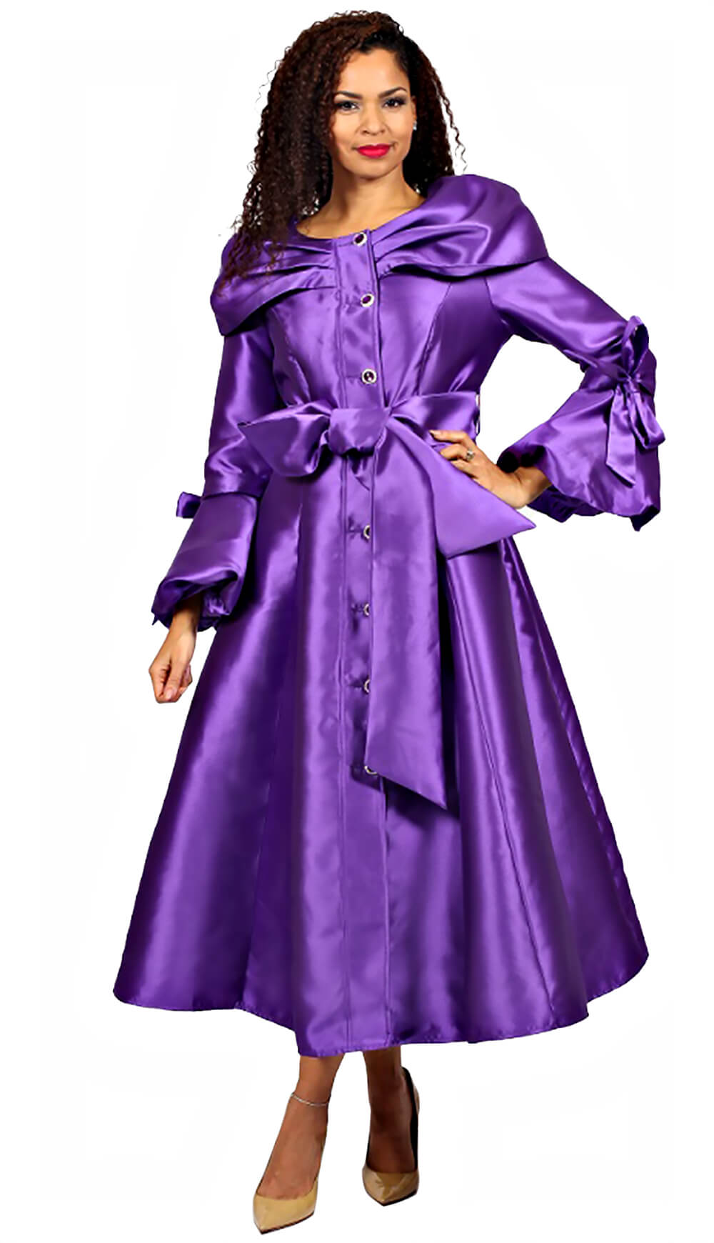 Diana Church Robe 8707-Purple - Church Suits For Less