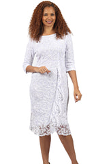 Diana Couture Church Dress 8854-White