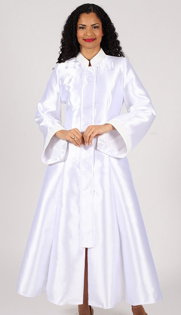 Diana Church Robe 8595-White | Church suits for less