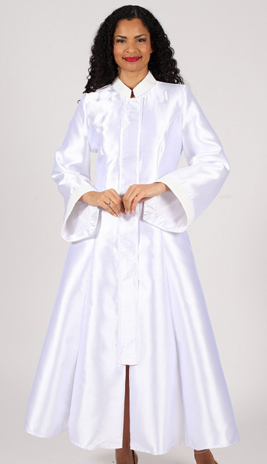 Diana Church Robe 8595-White - Church Suits For Less