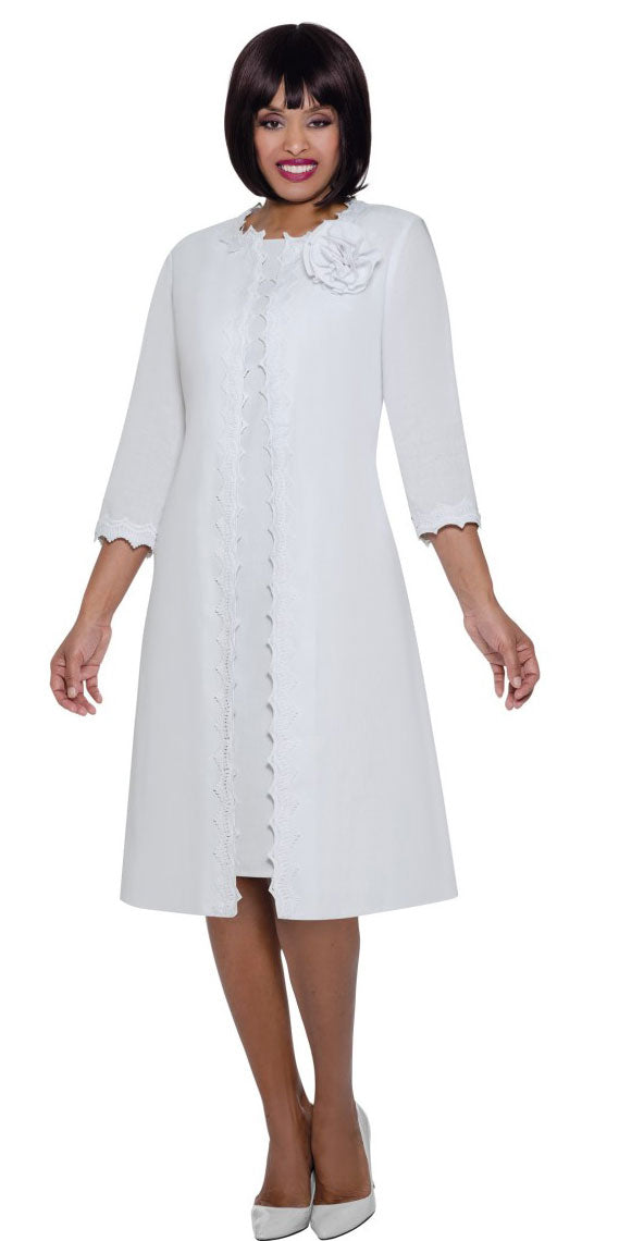Divine Church Dress 2052C-White