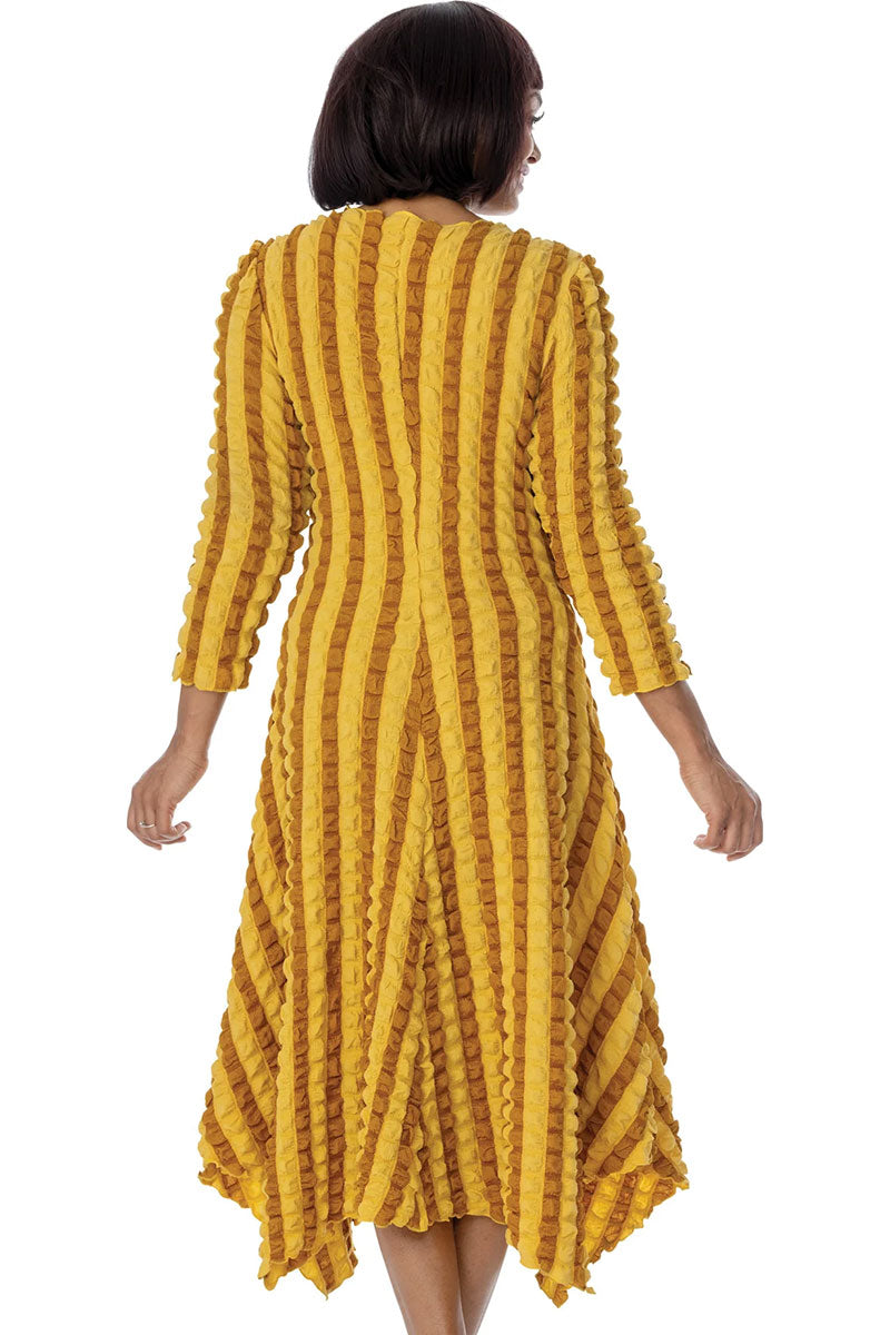 Divine Casual Dress DC2121-Gold Multi
