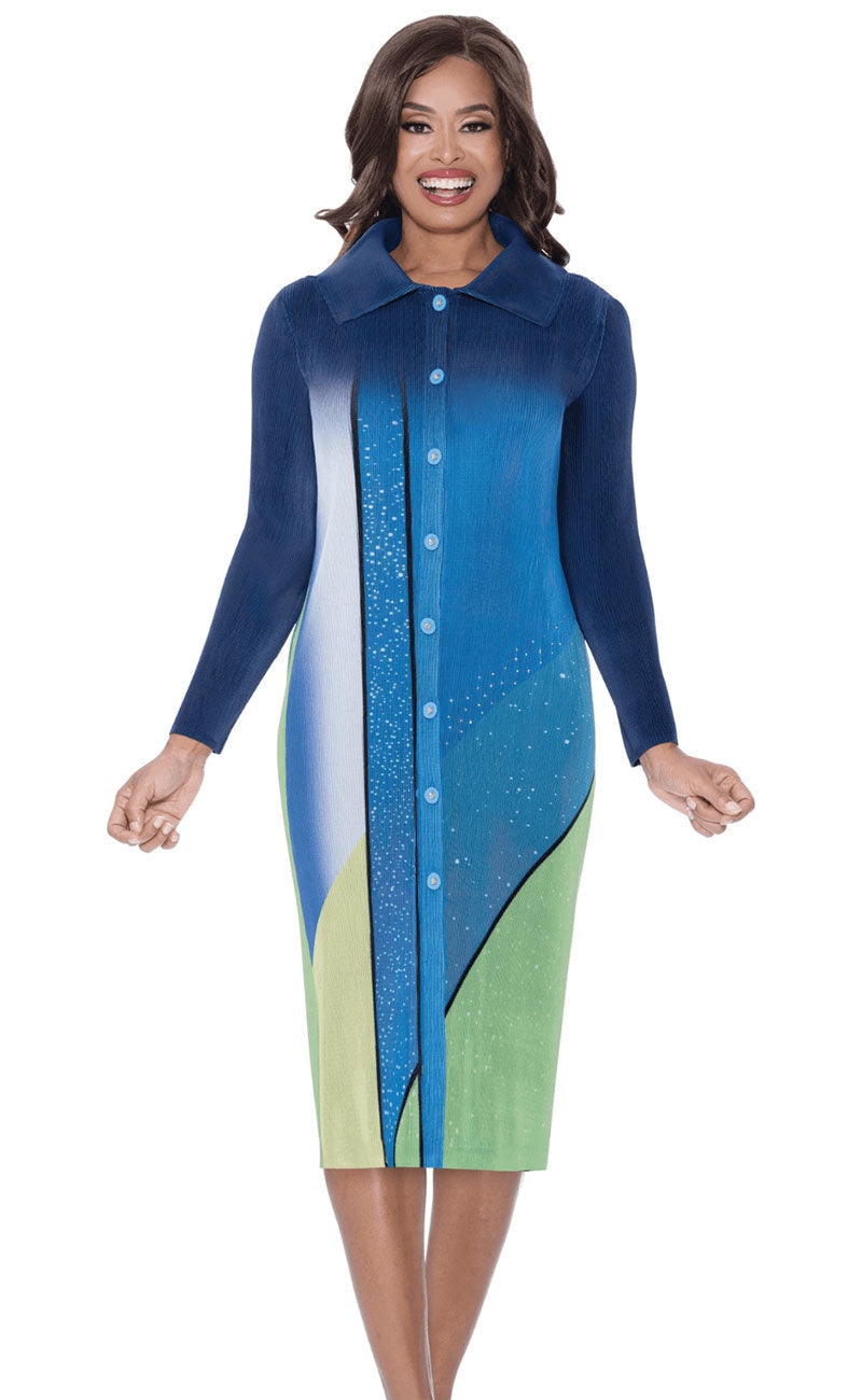 Divine Casual Dress 1821, Royal / L | Church Suits for Less Divine Casual Dress 1821, Royal / L | Church Suits for Less