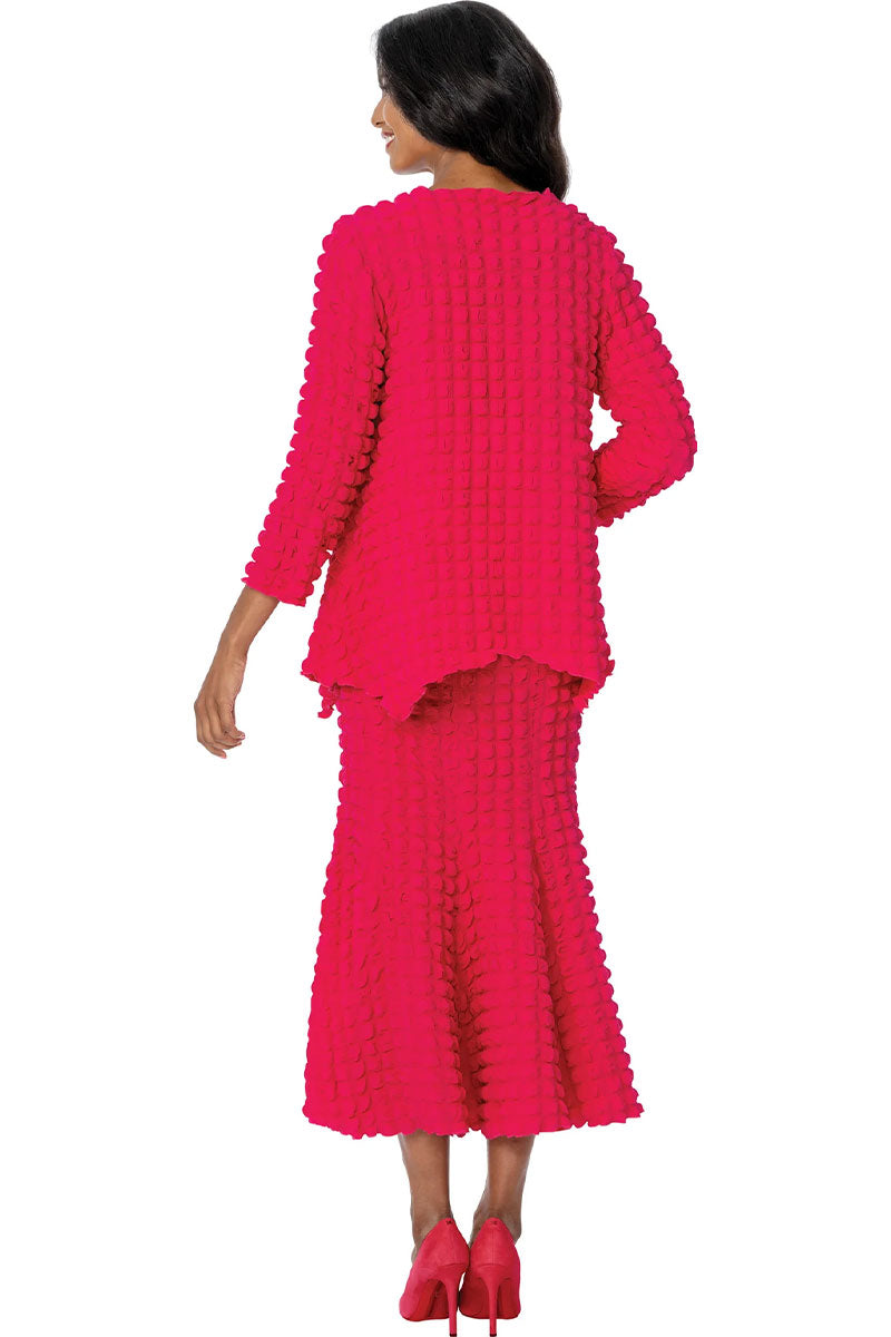 Divine Casual Sirt Set 2052-Magenta