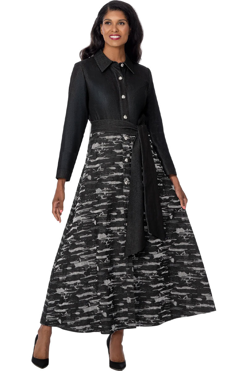 Devine Sport Denim Dress 800321-Black