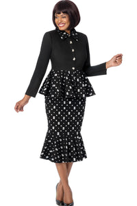 Devine Sport Denim Skirt Suit 800342-Black