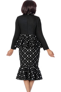 Devine Sport Denim Skirt Suit 800342-Black