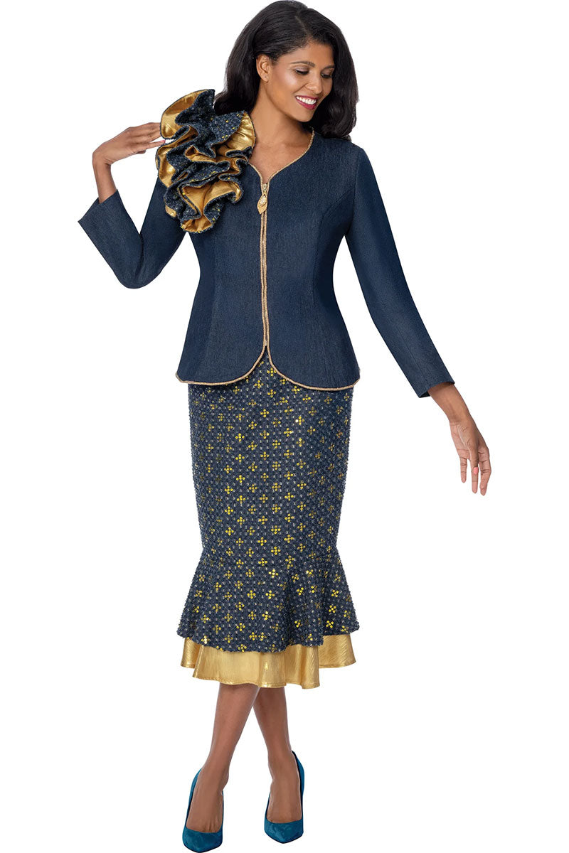 Devine Sport Denim Skirt Suit 800372