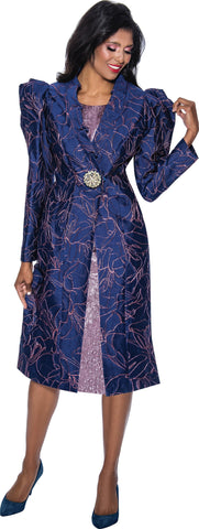 Divine Queen Church Dress 2182C-Purple - Church Suits For Less