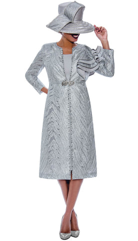 Divine Queen Church Dress 2262-Silver