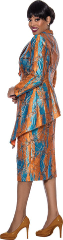 Divine Queen Skirt Suit 2203C-Multi - Church Suits For Less