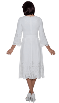 Divine Church Dress 2111C-White