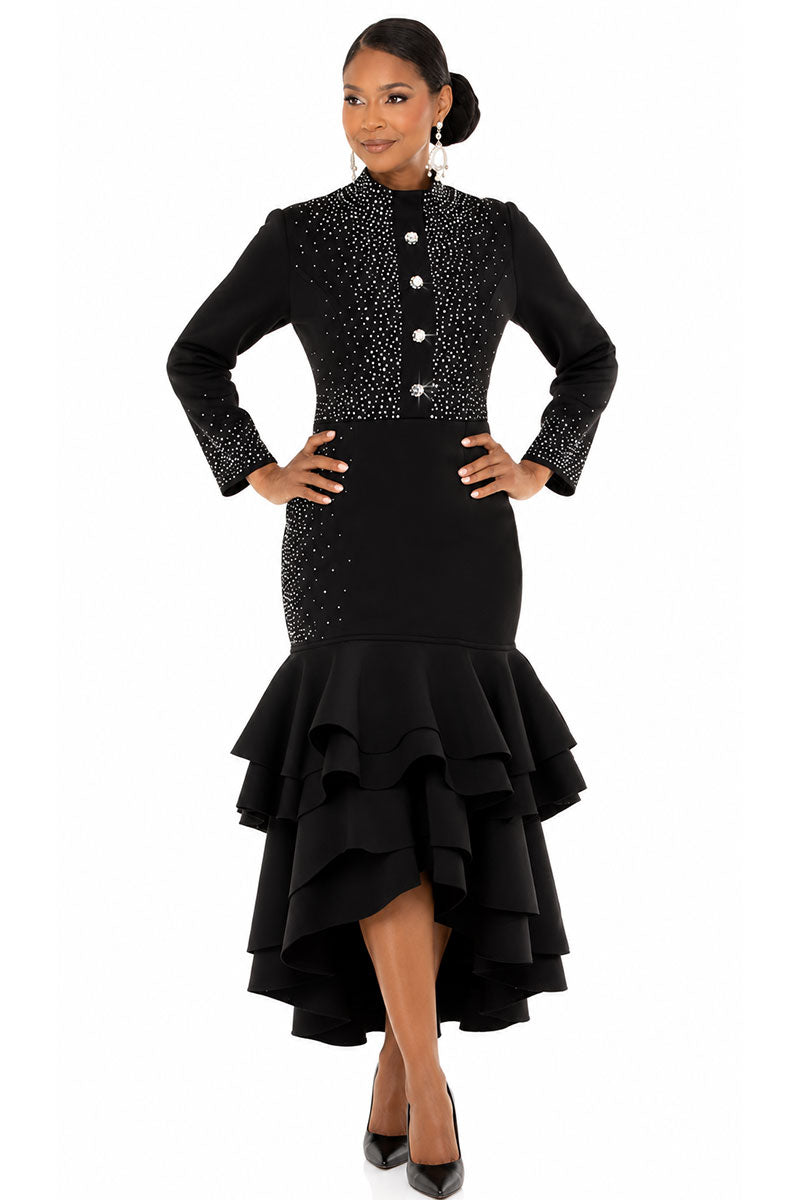 Donna Vinci Dress 12301-Black