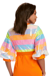 Donna Vinci Church Dress 5789C-Orange