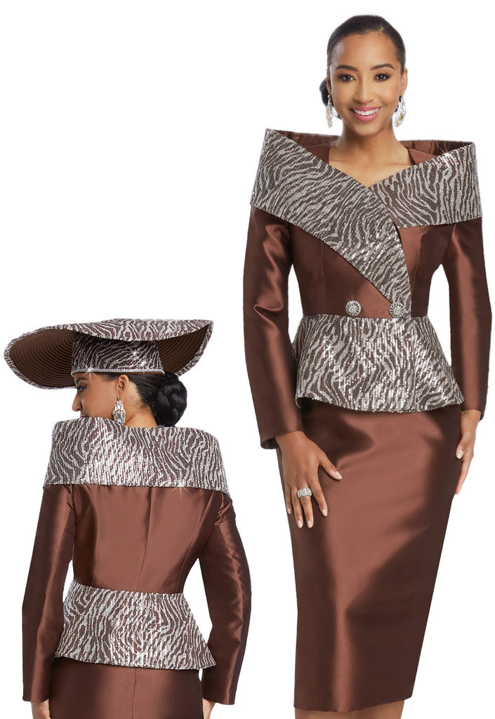 Donna Vinci Skirt Suit 12045 - Church Suits For Less