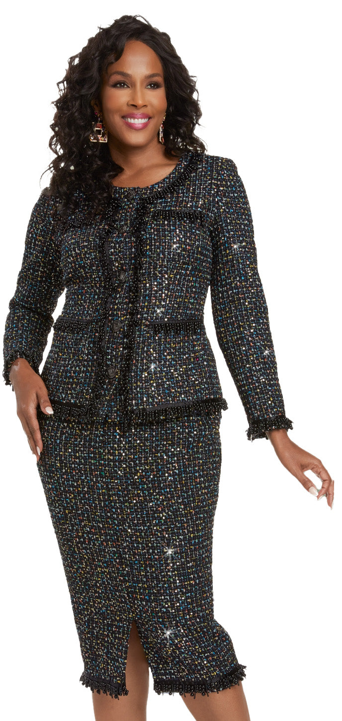 Donna Vinci Skirt Suit 5819 - Church Suits For Less