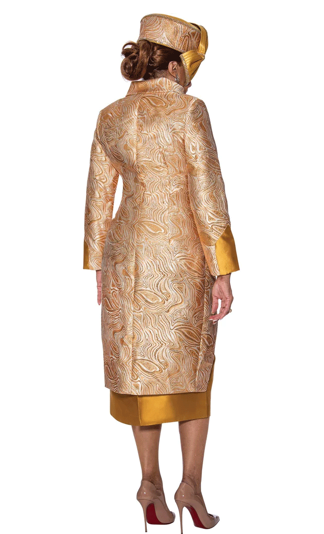 Dorinda Clark Cole Church Dress 5192C-Gold