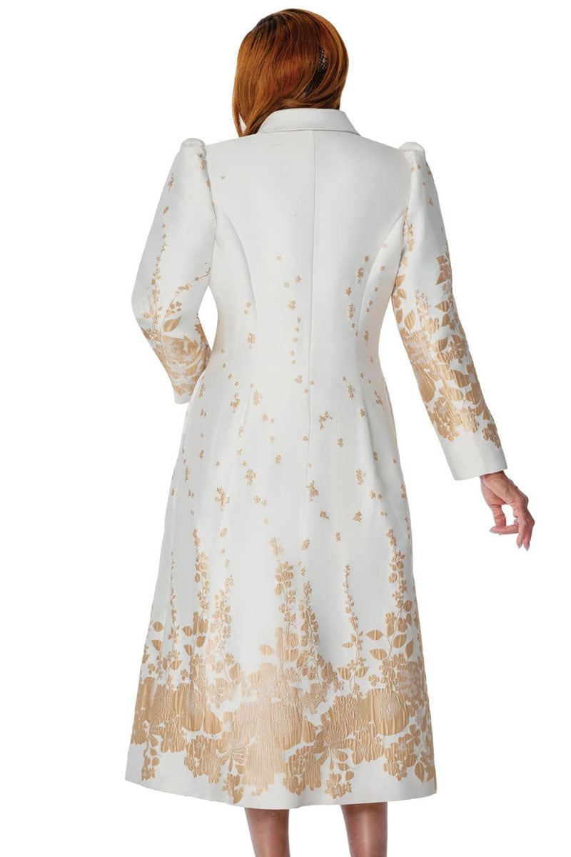 Dorinda Clark Cole Church Dress 310271, White/Gold / 10
