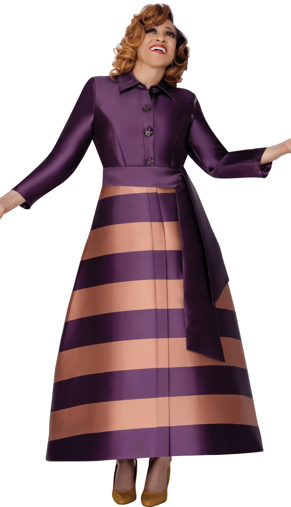 Dorinda Clark Cole Church Dress 309971C-Purple