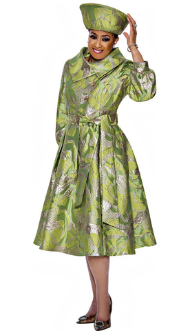 Dorinda Clark Cole Suit 5111 - Lime - Church Suits For Less