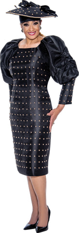 Dorinda Clark Cole Dress 4641C-Black - Church Suits For Less