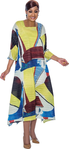 Dorinda Clark Cole Dress 4931C-Multi - Church Suits For Less