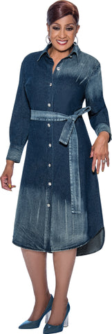 Dorinda Clark Cole Dress 4981C-Blue