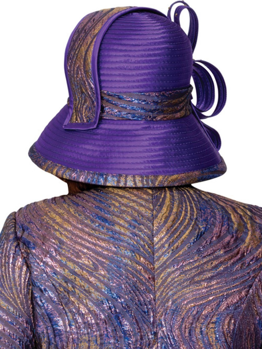 Dorinda Clark Cole Church Hat 309902-Purple